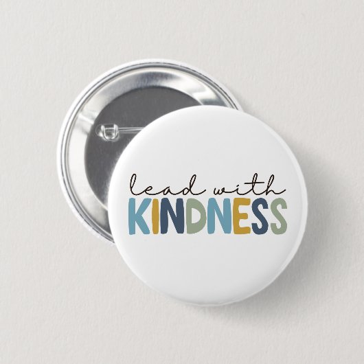 Lead with Kindness button pin 缶バッジ (正面&裏面)