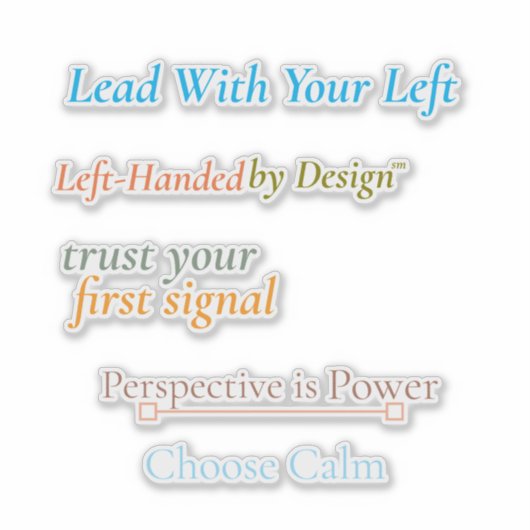 Lead With Your Left Sticker Sheet シール (正面)