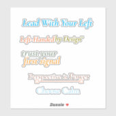 Lead With Your Left Sticker Sheet シール (シート)