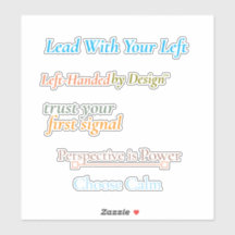 Lead With Your Left Sticker Sheet