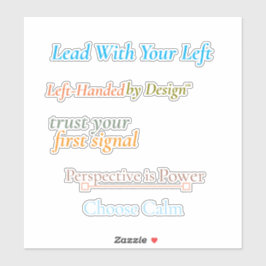 Lead With Your Left Sticker Sheet シール