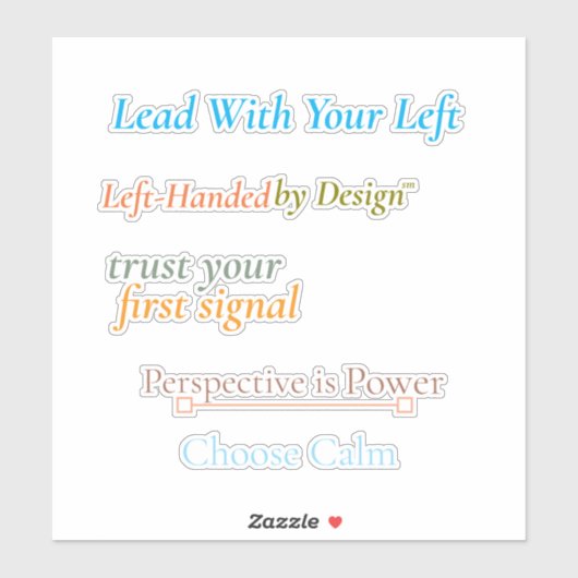 Lead With Your Left Sticker Sheet シール (シート)