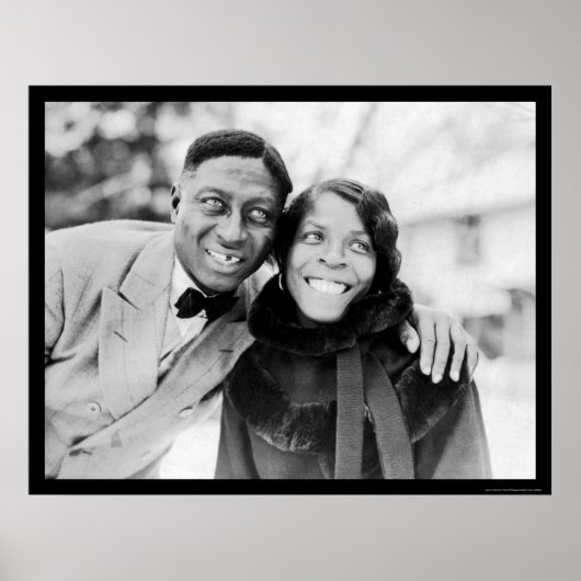 Leadbelly & Martha Ledbetter 1935 ポスター (正面)