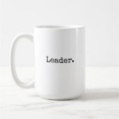 Leader mug leadership gift for boss & team leaders コーヒーマグカップ (左)