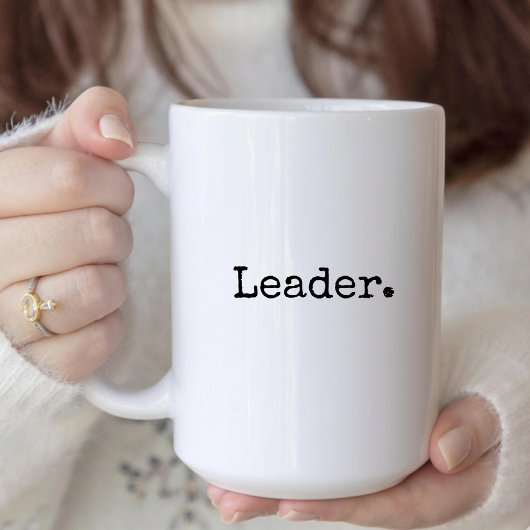 Leader mug leadership gift for boss & team leaders コーヒーマグカップ