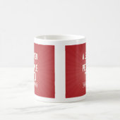 Leader mug - red with quote コーヒーマグカップ (中央)