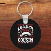 Leader Of The Cousin Crew Christmas Family Matchin キーホルダー (正面)