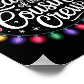 Leader Of The Cousin Crew Xmas Lights Red Plaid Sa ポスター (角)