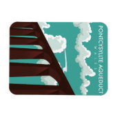 Leaderfoot Viaductスコットランド旅行ポスターマグネット マグネット (横)