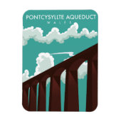 Leaderfoot Viaductスコットランド旅行ポスターマグネット マグネット (縦)