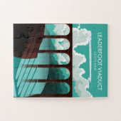 Leaderfoot Viaductスコットランド旅行ポスター ジグソーパズル (横)