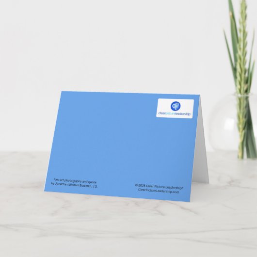 Leaders Become Great Motivational  サンキューカード (裏面)