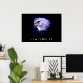 Leadership やる気を起こさせる Eagle Eyesポスター ポスター (ホームオフィス)