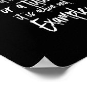 leadership is example ポスター (角)