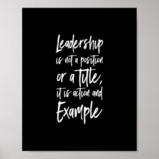 leadership is example ポスター (正面)