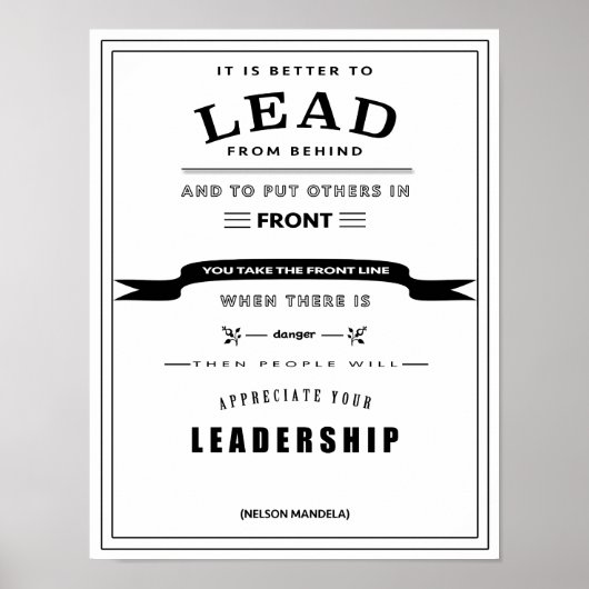 Leadership Quote Poster ポスター (正面)