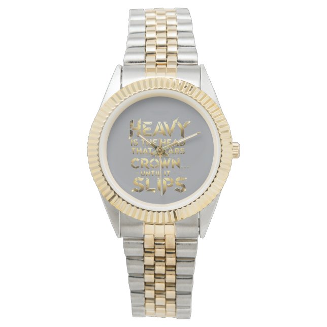 Leadership Streetwear “Heavy Is The Head” 腕時計 (正面)