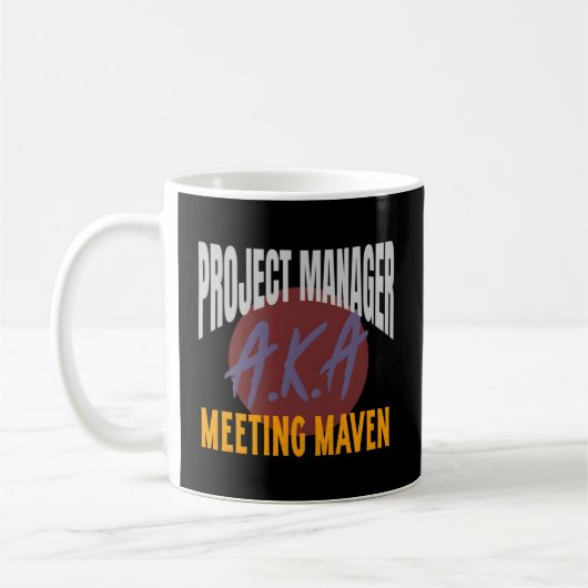 Leaderships Project Ager Aka Meeting Maven コーヒーマグカップ (左)