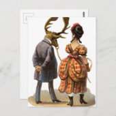 Leading Her女性オオシカ人 ポストカード (正面/裏面)