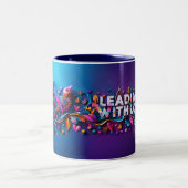 Leading With Love - Blackberry Mug ツートーンマグカップ (中央)