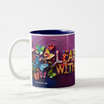 Leading With Love - Cranberry Mug