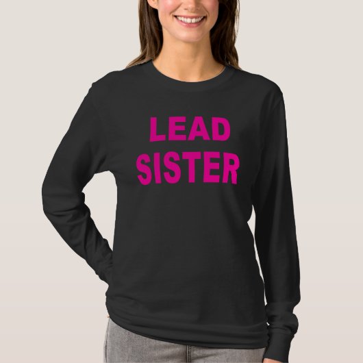 LeadSister.comのショッキングピンク Tシャツ (正面)