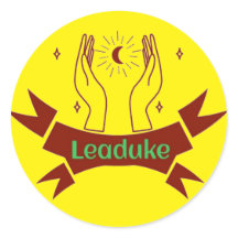 Leadukeムーンイエローステッカー