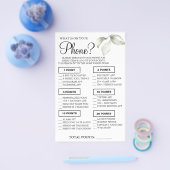 Leaf携帯電話に何があるシャワーゲームカード チラシ (シングル)