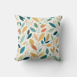 Leaf and Dots cushion クッション