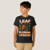 Leaf Blower Shirt Men Funny Lawn Care Leaf Blowing Tシャツ (正面フル)
