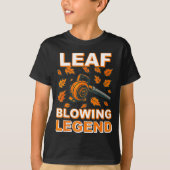 Leaf Blower Shirt Men Funny Lawn Care Leaf Blowing Tシャツ (正面)