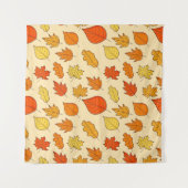 Leaf Concept Pattern. Leaf Fall and Autumn Symbol, タペストリー (正面)