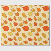 Leaf Concept Pattern. Leaf Fall and Autumn Symbol, ラッピングペーパー (フラット)