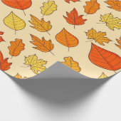 Leaf Concept Pattern. Leaf Fall and Autumn Symbol, ラッピングペーパー (角)