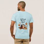 Leaf Crunch, Mug Sip, Repeat - 秋の気配 Tシャツ (裏面フル)