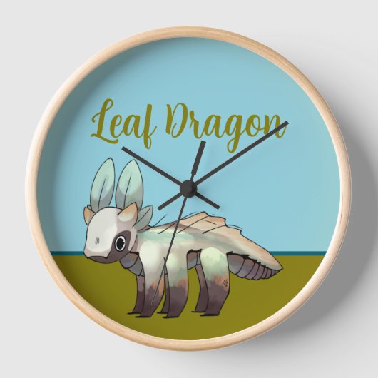 Leaf Dragon 壁時計 (正面)