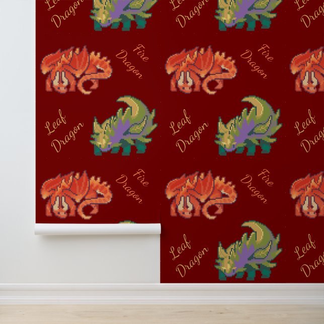 Leaf Dragon, fire dragon pixel art 壁紙 (アプリケーション)