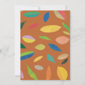 Leaf Drop Pumpkin Party Invitation 招待状 (裏面)