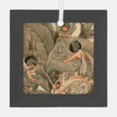 Leaf Faeries Mending Leaves ガラスオーナメント (裏面)