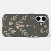 Leaf & Fern Design Dark Pastel Pattern Case-Mate iPhoneケース (裏面 (横))
