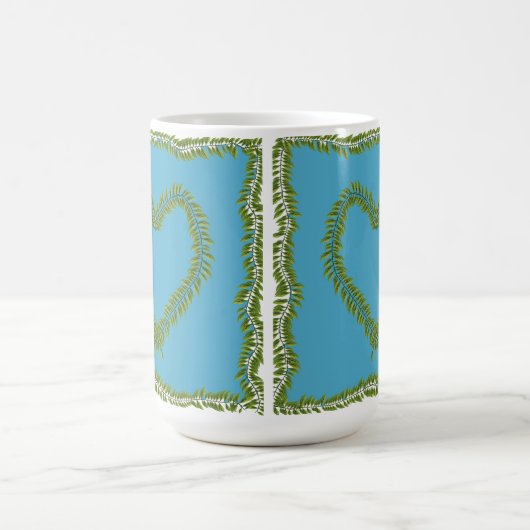 Leaf heart shaped mug コーヒーマグカップ (中央)