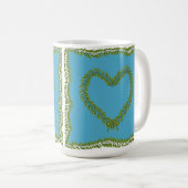 Leaf heart shaped mug コーヒーマグカップ (正面右)