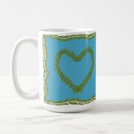 Leaf heart shaped mug コーヒーマグカップ (左)