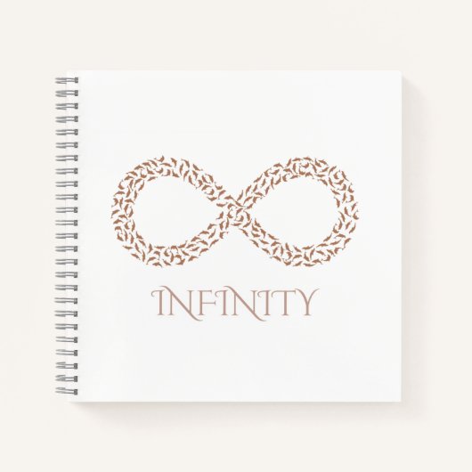 Leaf Infinity Symbol Wall Hanging ノートブック (正面)