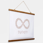 Leaf Infinity Symbol Wall Hanging 吊り下げ型タペストリー (傾斜あり)