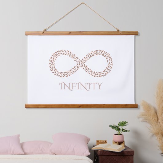 Leaf Infinity Symbol Wall Hanging 吊り下げ型タペストリー (寝室)