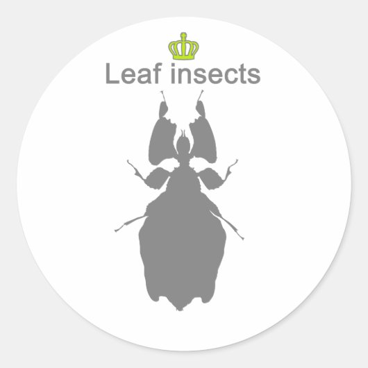 Leaf insects g5 ラウンドシール (正面)