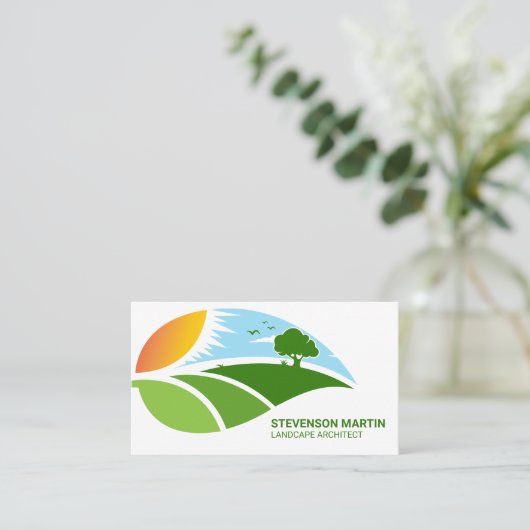 Leaf Landscape Graphics | Gardener 名刺 (スタンド正面)