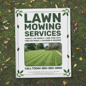 Leaf & Lawn Mowing Services チラシ