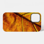 Leaf leaf veins fall texture iPhoneケース (裏面横)